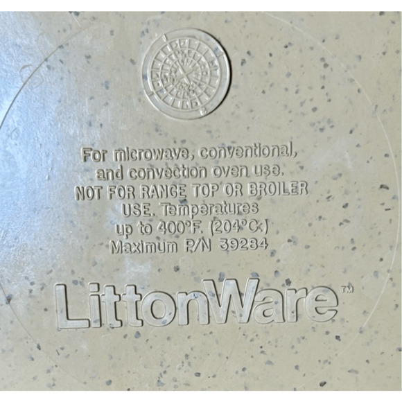 Vintage LittonWare Microwave Oven Cookware 6 Cupcake Muffin Pan 39284 1970's - Picture 8 of 10